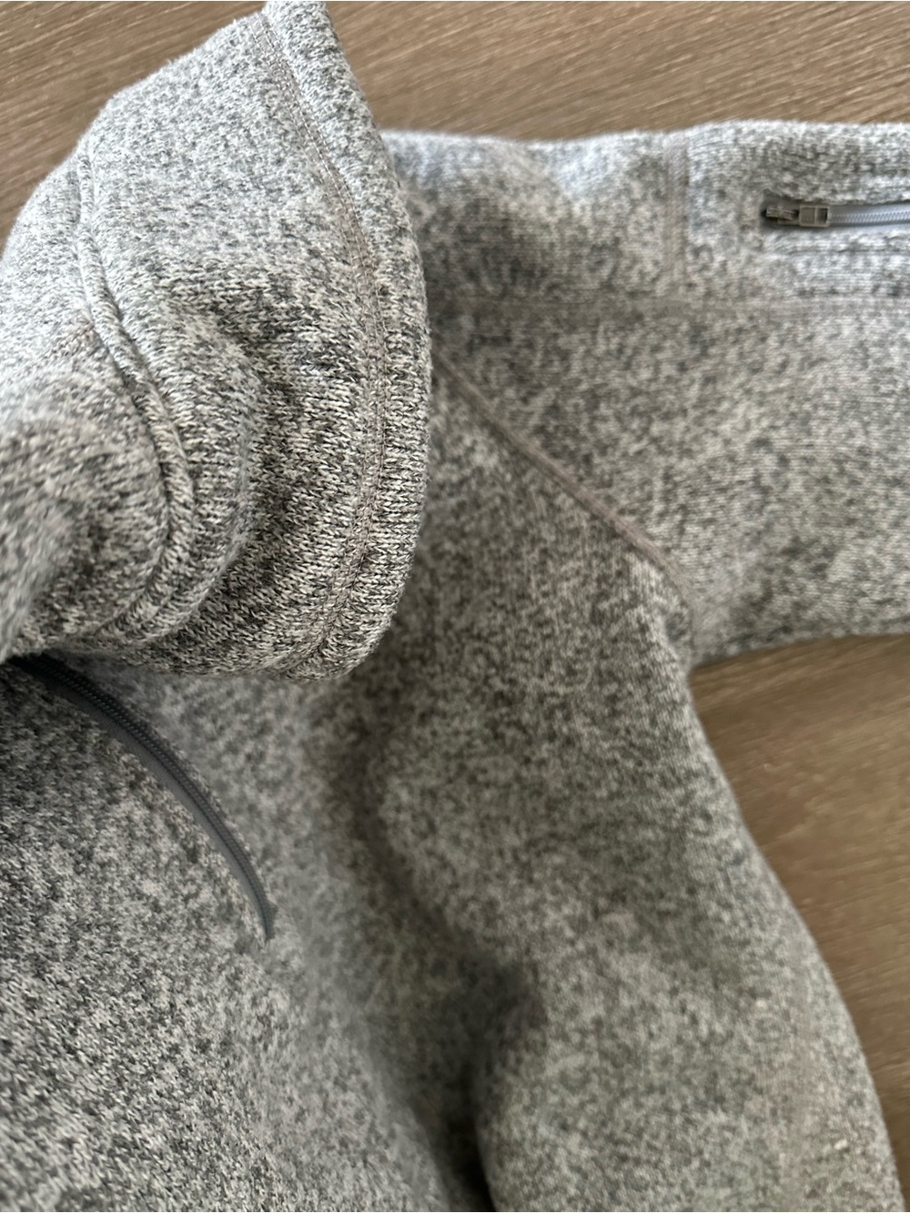 Patagonia Grey Quarter-Zip Fleece Jacket - Picture 3 of 3